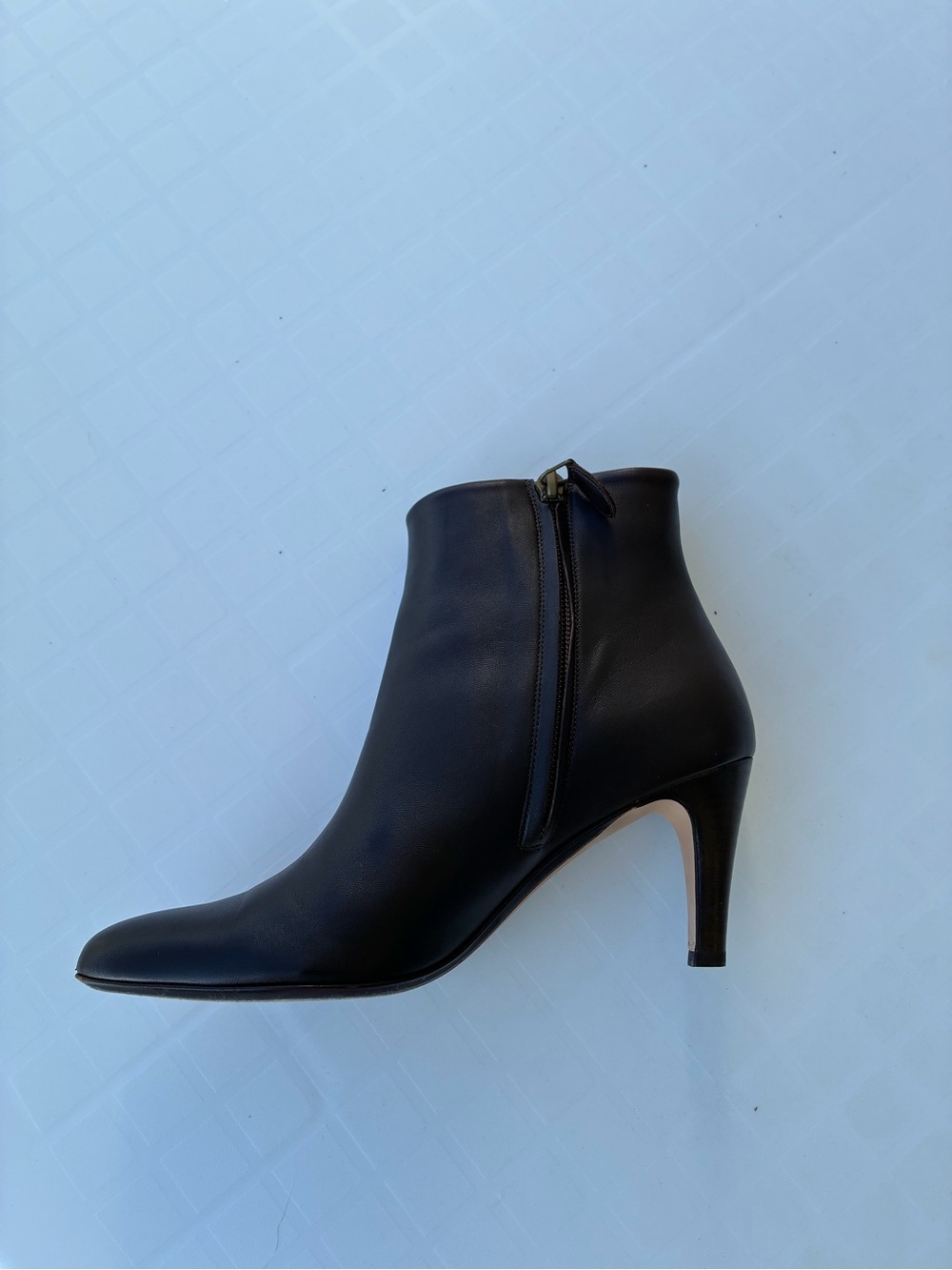 Salvatore Ferragamo Dark Brown Leather Ankle Boots - barely worn - Picture 4 of 4
